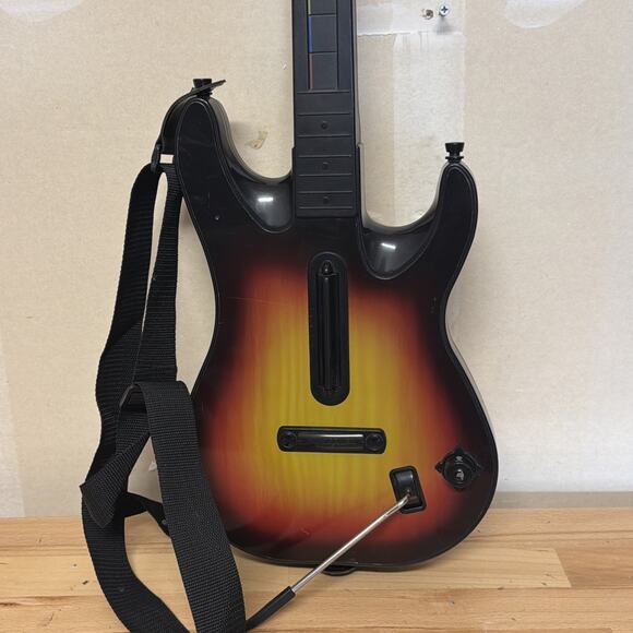 Guitar Hero Wireless Controller PS2 RedOctane Sunburst No Dongle & Battery Cover - Picture 2 of 7
